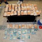 Dinero extraído de la operación anti droga