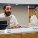 El jugador de baloncesto Ricky Rubio y la consellera de Salud, Alba Vergés, presentaron la iniciativa