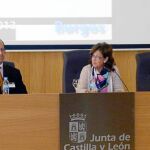 Galindo, Valdivielso, Carrillo y Pérez-Salvador, ayer en Burgos