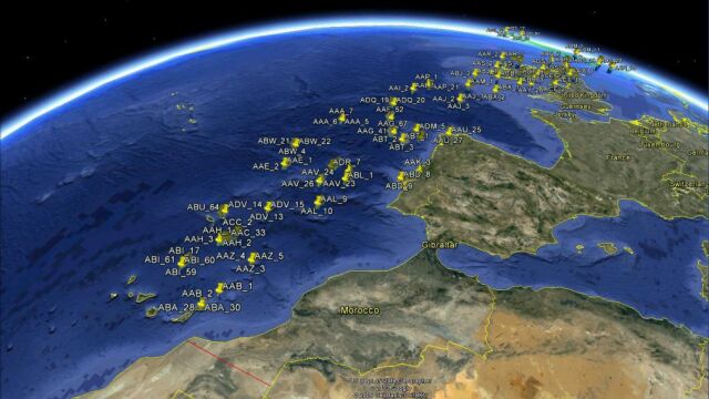 Detectando aeronaves en el entorno de Europa