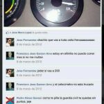 Foto colgada en Twitter del perfil del maquinista