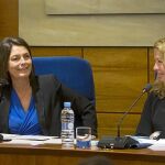 La alcaldesa del municipio, Paloma Adrados, en el Pleno del jueves