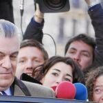 Luis Bárcenas, en una de sus diez comparecencias ante la Justicia desde que estallara el «caso Gürtel»
