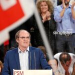 Ángel Gabilondo, en su primer acto como candidato, el pasado miércoles