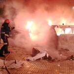 Los piquetes quemaron más de una veintena de contenedores en los primeros días de huelga