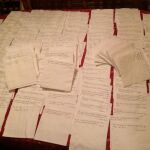 Imagen de algunos de los más de 700 mensajes escritos por Callaghan