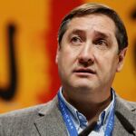 El secretario general de Unió, Josep Maria Pelegrí, durante su intervención en el congreso extraordinario en Sitges.
