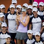 Maria Sharapova derrotó hoy en la final del Masters 1.000 de Madrid a la rumana Simona Halep por 1-6, 6-2 y 6-3