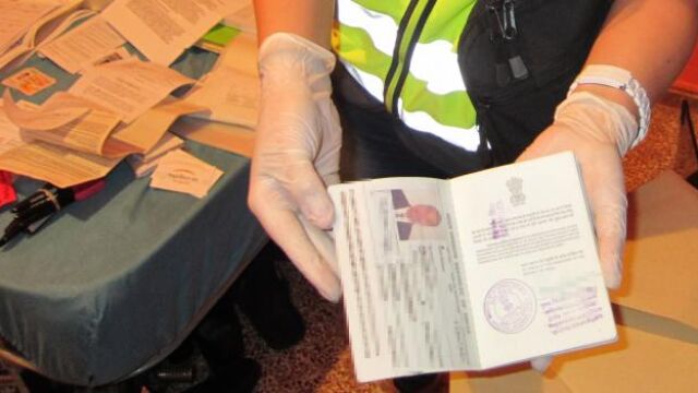 Imagen del material incautado por la Policía.