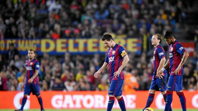 Los azulgrana se fueron cabizbajos de un Camp Nou que les silbó