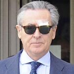 El expresidente de Caja Madrid Miguel Blesa tras declarar la pasada semana