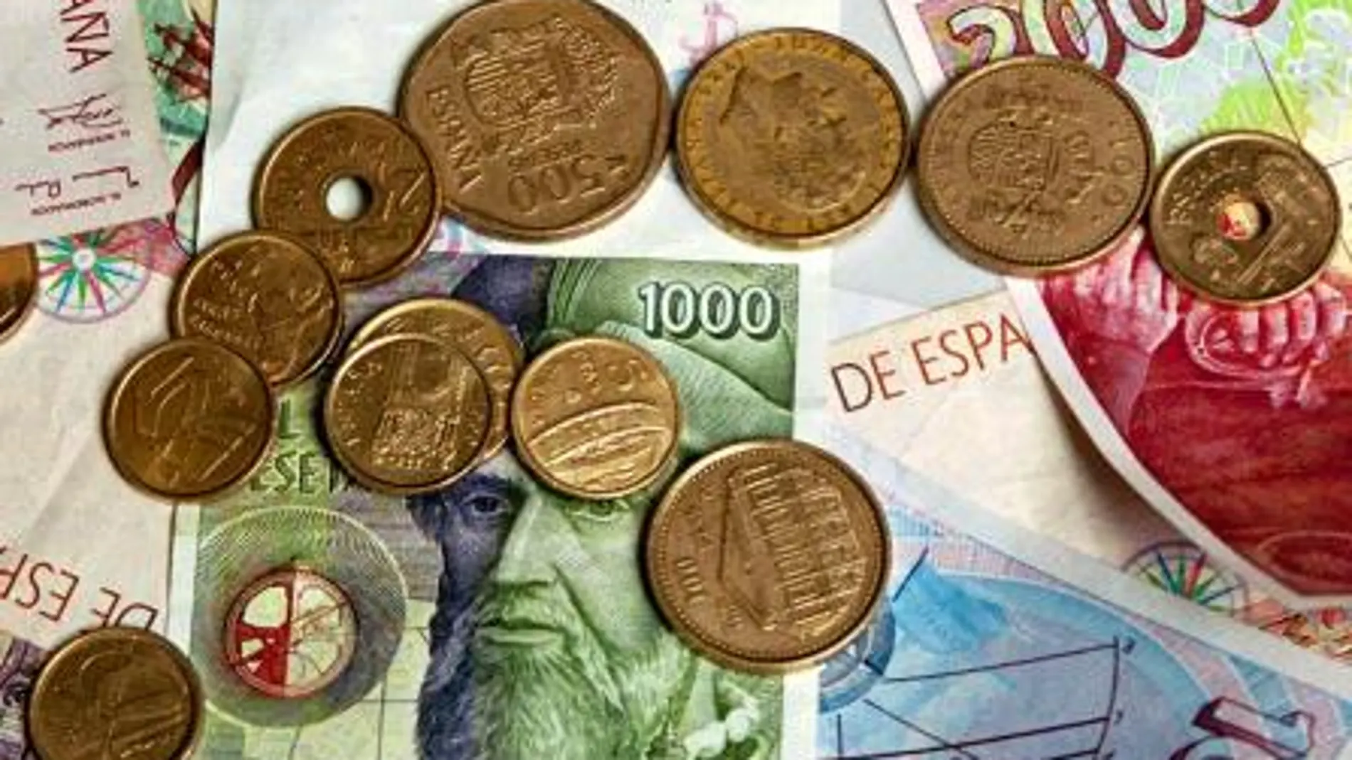 Los españoles conservan 1.670 millones de euros en pesetas sin canjear