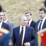 Vladimir Putin, en un homenaje a la Primera Guerra Mundial en Moscú