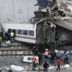 Imagen de archivo del accidente ferroviario en Angrois.