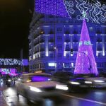 La Gran Vía luce desde el pasado jueves la nueva iluminación