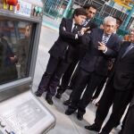 Juan Vicente Herrera durante su visita Tvitec.