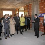 El presidente Fabra, la alcaldesa Barberá y los consellers Castellano y Català en los sótanos del San Pío V