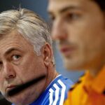 Ancelotti tomó la decisión salomónica de jugar con Casillas y Diego López