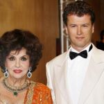 Gina Lollobrigida y Javier Rigau, en 2006 en la gala de la Cruz Roja en Mónaco