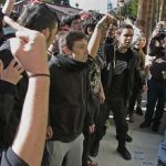Un grupo de estudiantes, durante una de las últimas manifestaciones contra la Ley de Educación
