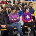 Imagen del juicio por el asedio al Parlament catalán en junio de 2011 en la Audiencia Nacional de Alcalá de Henares.