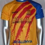 Cataluña utiliza una camiseta considerada «ilegal» por el CSD