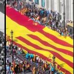 Una manifestación en Barcelona en la que se exhibieron tanto banderas españolas como senyeras: una excepción de tolerancia