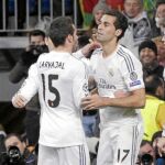 Carvajal y Arbeloa, en uno de los pocos partidos que han jugado juntos