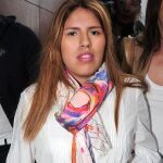 «Chabelita», a su salida del centro médico en el que ha sido operada.