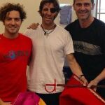 David Bisbal y Padilla, en su "encuentro"taurino en México.