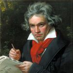Un retrato de Ludwig van Beethoven