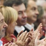 Alfredo Pérez Rubalcaba, Felipe González, Elena Valenciano, Tomás Gómez y José Luis Rodríguez Zapatero