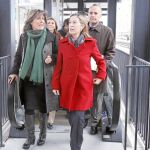 La ministra de Fomento, Ana Pastor, durante un acto ayer en Barcelona