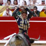 Manuel Escribano, ayer, en Pamplona