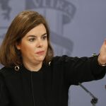 Soraya Sáenz de Santamaría, vicepresidenta del Gobierno