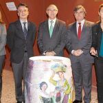 El delegado del Gobierno en Castilla y León, Ramiro Ruiz Medrano, den Toro, con Rafael Eloy, Gema Hernández, Jorge Morro, Jesús Sedano, Clara San Damián y Laura Ortega