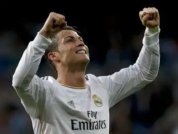 Ronaldo festejando su tanto ante el Levante. Ronaldo festejando su tanto ante el Levante.