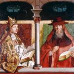 San Gregorio y San Jerónimo es una de las piezas de Pedro Berruguete