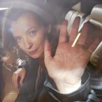 Valérie Trierweiler, ayer, a su llegada al aeropuerto de Bombay, en India