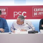 Navarro, en un momento de la reunión que se alargó más de tres horas