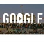 Google dedica su «doodle» al 25º de la Caída del Muro de Berlín
