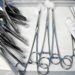 Utensilios que se emplean en un quirófano ginecológico