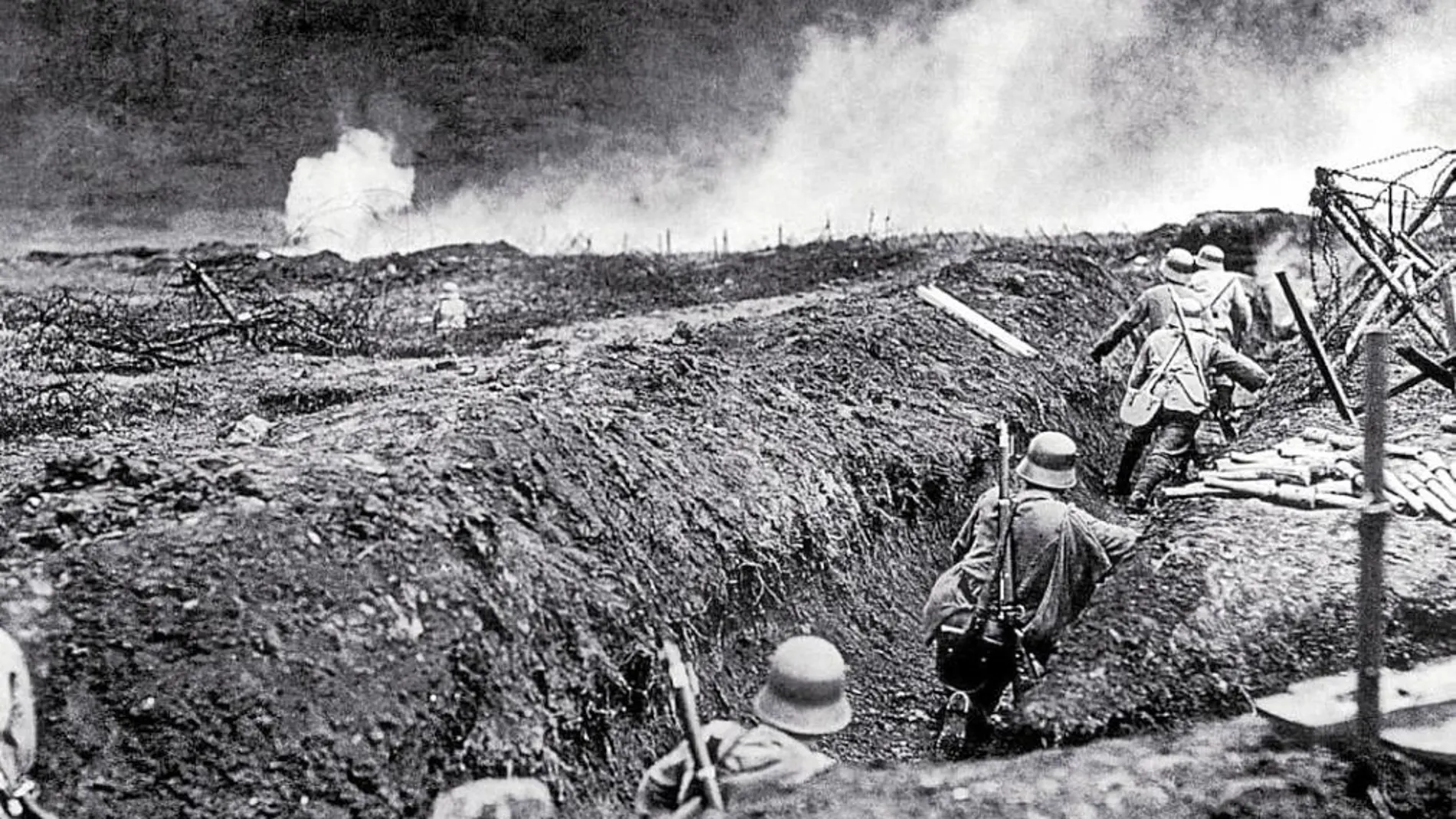 Las trincheras se convirtieron en la tumba de miles de soldados
