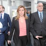 Díaz participó ayer en unas jornadas en Marbella con Rafael Escuredo