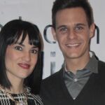 Irene Villa y el presemtador Christian Gálvez durante un acto de la Fundacion Alia2.