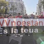 Los trabajadores de RTVV han realizado diversas protestas