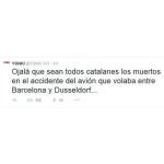 Algunos de los tuits ofensivos