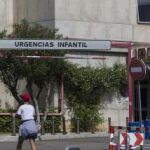 Entrada de urgencias del Hospital Materno Infantil de Málaga donde el niño ingresó ya sin vida