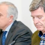 El presidente de la Fundación del Valencia CF, Aurelio Martinéz, ayer durante su comparecencia
