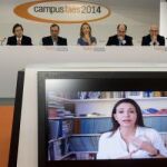 La dirigente opositora intervino este sábado en el Campus FAES 2014 con un discurso grabado porque tiene prohibido salir de Venezuela.